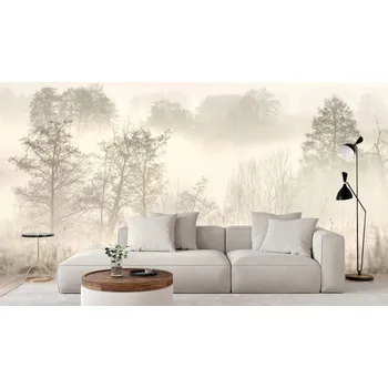 Fototapeta Fototapeta MLHAVÝ LES ZA JITRA V PASTELOVÝCH BARVÁCH 152,5 x 104 cm