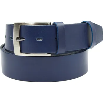Opasek Modrý kožený opasek Nivasaža elegantní široký ELG40 Celková délka: 115