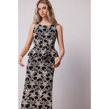 Halenka Tova Piano černá s béžovou krajkou Velikost: 42