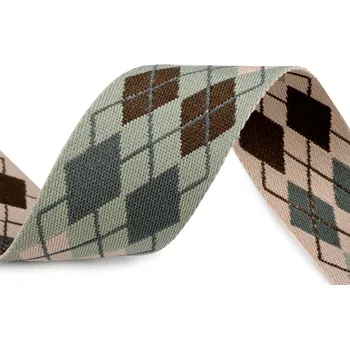 Oboustranný popruh šíře 50 mm Varianta: 1 zelená šalvěj světlá, Balení: 1 m