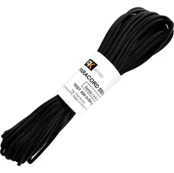 Svíčka PK shop | PK shop šňůra Paracord 550, polyamid, 15 m PAR-P4-S15-PA černá PAR-P4-S15-PA black