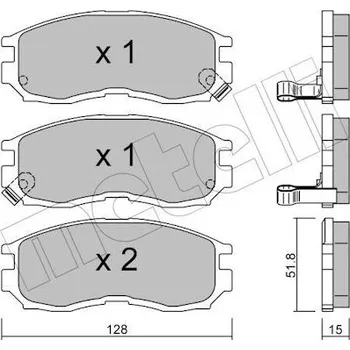 Brzdová destička KLOCKI HAM.MITSUBISHI SPACE WAGON 91-98