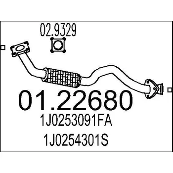 Výfuková trubka Výfuková trubka MTS 01.22680