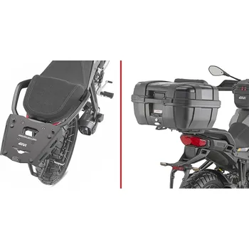 Zavazadlo na motocykl Sra8208 horní nosič pro moto guzzi stelvio 1000 (24) pro kufr monokey