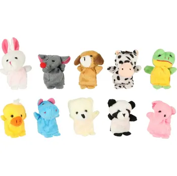 plyšák Loutkové vycpané zvířecí maskoty sada 10 kusů