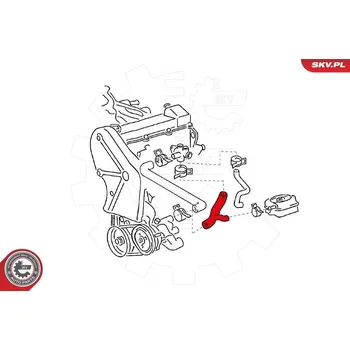 Chladič motoru Hadice chladiče ESEN SKV 24SKV326