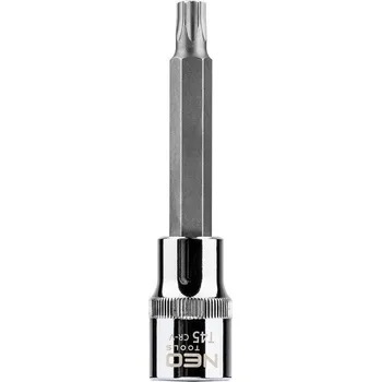 Neo Tools 08-765 Nástrčná hlavice pro Torx®, dlouhá, 1/2" T45