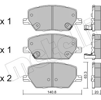 Brzdová destička KLOCKI HAM.FIAT 500X 14- PRZOD