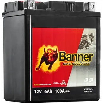 Motobaterie Banner Bike Bull AGM 12V 6Ah 100A 506 14 / YTX7L-BS