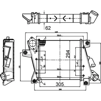 Chladič motoru Chladič turba MAHLE CI 508 000S