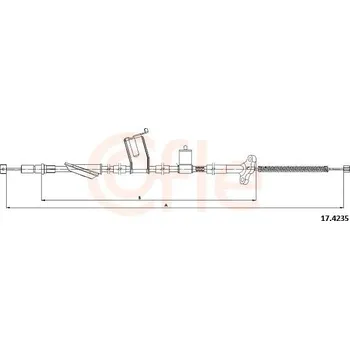 Auto-moto Lanovod parkovací brzdy COFLE 17.4235