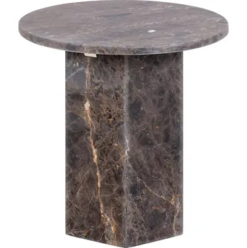 Konferenční stolek Odkládací stolek Naxos 50 cm mramor hnědý