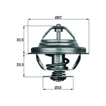 Těsnění motoru Termostat, chladivo MAHLE TX 27 71D