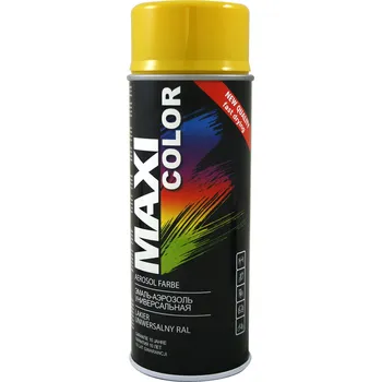 Barva ve spreji Motip Maxi color žlutá hořčičná RAL1021 400ml