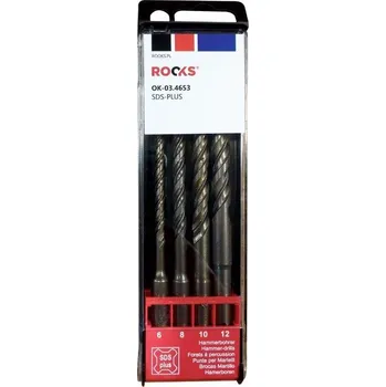 Nářadí pro automobil Rooks Vrtáky do betonu 4Ks OK-03.4653