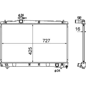 Chladič motoru Chladič, chlazení motoru MAHLE CR 1866 000S