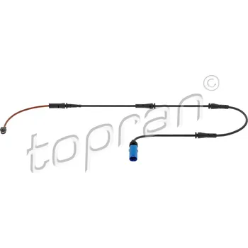 Brzdová destička Výstražný kontakt, opotřebení obložení TOPRAN 638 956