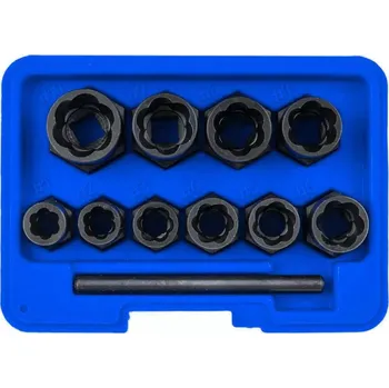 Autodílna Asta S-TS11X Nástrčné hlavice- klíče na vytažení poškozených šroubů 9-19mm