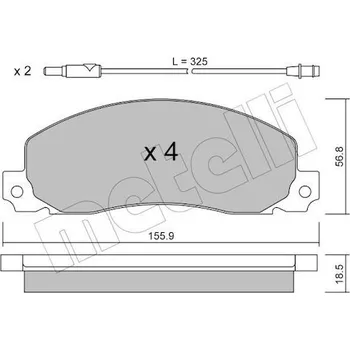 Brzdová destička KLOCKI HAM.RENAULT TRAFIC 84-01 CZUJ