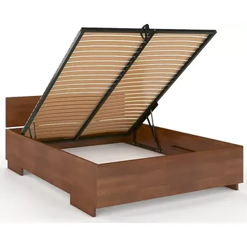 Postel Visby Dřevěná postel Bergman High BC Long, delší o 20cm, buk (Rozměr: 120x220 cm, Barva: Ořech)