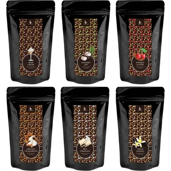 Káva IRIŠ, HAVAJSKÝ SEN, WHISKEY S VIŠNÍ, SMETANA S KAREMELEM, BÍLÁ ČOKOLÁDA, VANILKOVÁ PŘÍCHUŤ