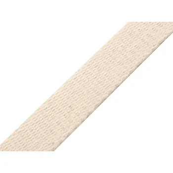 Bavlněný popruh šíře 25 mm Varianta: režná světlá, Balení: 25 m