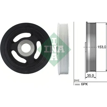 Řemenice, klikový hřídel Schaeffler INA 544 0104 10