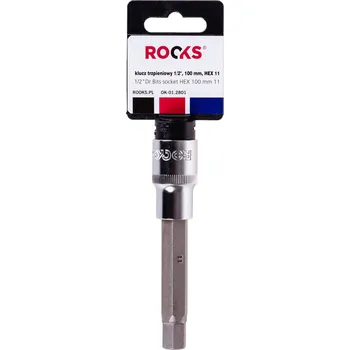 Gola hlavice Rooks Nástrčná hlavice, šestihran HEX 11mm, 100mm OK-01.2801