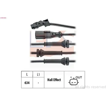 Přislušenství brzdového systému Snímač, počet otáček kol EPS 1.960.056