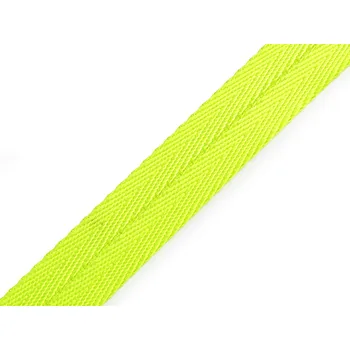 Oboustranný popruh na vodítko / obojek / postroj šíře 20 mm Varianta: 1 žlutozelená neon, Balení: 1 m