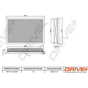 Vzduchový filtr Vzduchový filtr DRIVE+ DP1110.10.0230