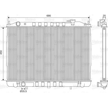 Chladič motoru Chladič, chlazení motoru VALEO 701611