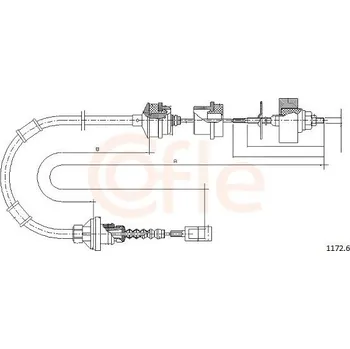 Spojkové lanko Spojkové lanko COFLE 1172.6