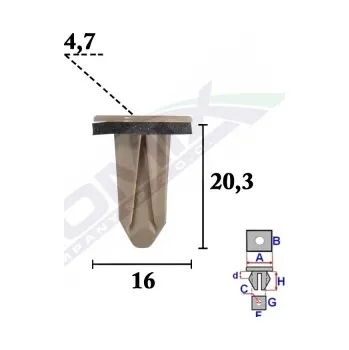 Nárazník Romix Upevnění nárazníku C70581