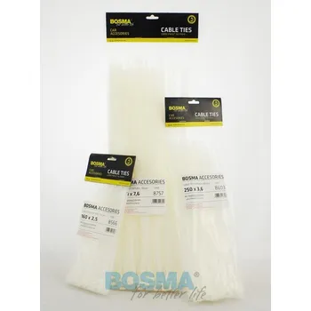 Stahovací páska Bosma 8634 Stahovací pásky 4,8x120mm bílé 100Ks