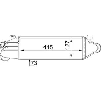 Chladič motoru Chladič turba MAHLE CI 203 000S