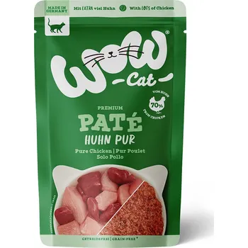 Krmivo pro kočku WOW CAT Adult čisté kuřecí maso 12 × 125 g