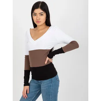 Dámská halenka Halenka RV BZ 8429.35X bílá a černá L/XL