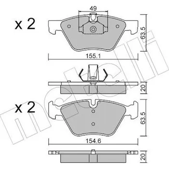 Brzdová destička KLOCKI HAM.BMW 5 E60 03-10