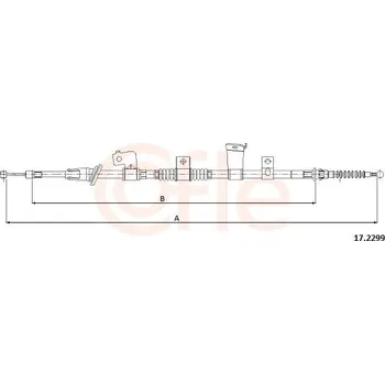 Auto-moto Lanovod parkovací brzdy COFLE 17.2299