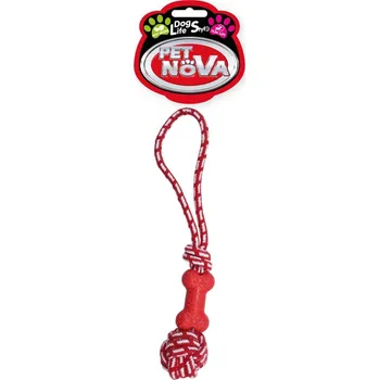 Hračka pro psa Provazy a kroužky pro psy Pet Nova TPR-ROPEDUMBBELL-RE