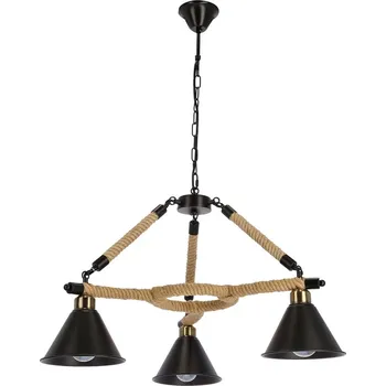 Moderní závěsná lampa Negru 3x40W E27 černá do jídelny, obývacího pokoje