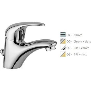 Vodovodní baterie Paffoni NETTUNO DUE stojánková umyvadlová baterie Barva: Barva (bílý lesk nebo černá) + chrom ND075CC