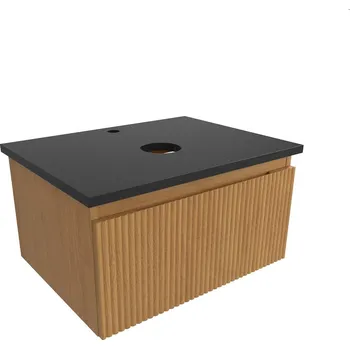 Koupelnový nábytek Koupelnová skříňka s krycí deskou SAT Evolution 58x30x44,5 cm dub medový mat SATEVO60DMZ - SATEVO60DMZ