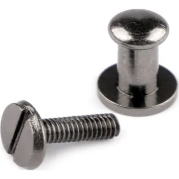 Nýt Sedlářský nýt šroubovací Ø6 mm Varianta: 8 (11 mm) nikl černý, Balení: 50 pár