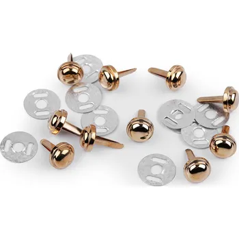 Nýt Dvounožkový hřeb / kovové nožičky na kabelky Ø10 mm Varianta: 2 růžové zlato, Balení: 50 sada