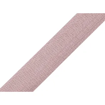 Bavlněný popruh šíře 25 mm Varianta: 3 pudrová tmavá, Balení: 5 m