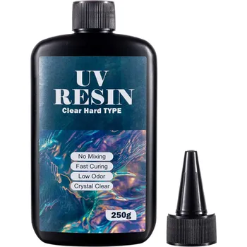 Výtvarná sada Čirá UV pryskyřice Epoxidové lepidlo Rychle vytvrzující pryskyřice pro odlévací formy Výroba šperků DIY Řemeslné projekty