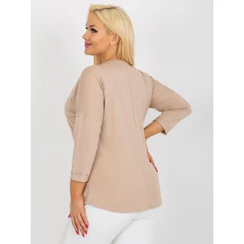 Dámská košile Halenka RV BZ 8484.15P béžová jedna velikost