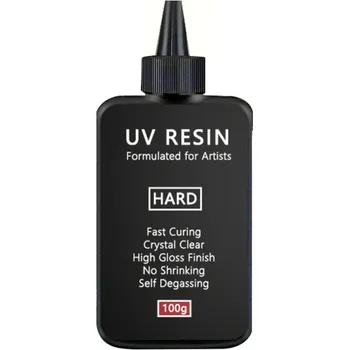 Výtvarná sada UV pryskyřice tvrdá křišťálově čirá Ultrafialové vytvrzování Pryskyřice na výrobu šperků Odlévání dekorací DIY tvoření Detailní odlitky